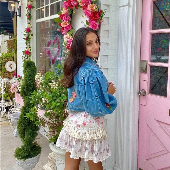 LOVESHACKFANCY DENIM JACKET - Picture 4 of 12